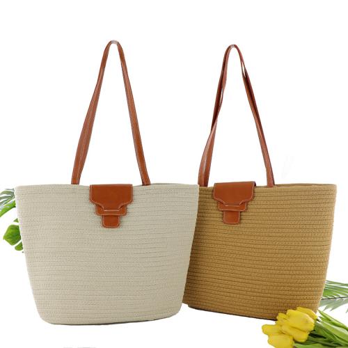 New Cotton Rope Woven Thread Rope Bag Straw Bag Beach Bag Casual Bag