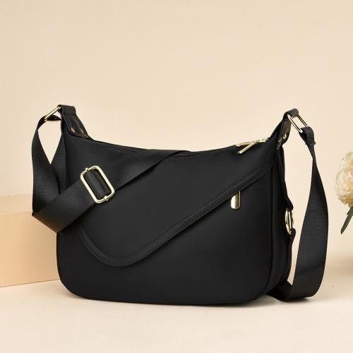 Nylon Crossbody Tas Solide Zwarte stuk