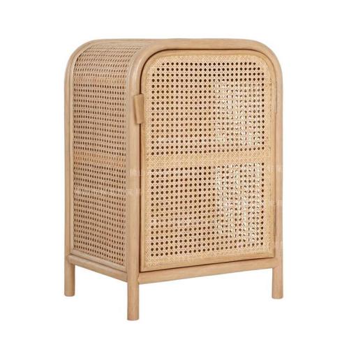 Rattan Small Cabinet Simple Bedside Cabinet Mini Storage Cabinet