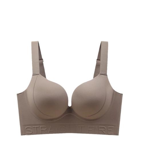 Milk Fiber & Polyester Push Up Seamless Bra & breathable PC