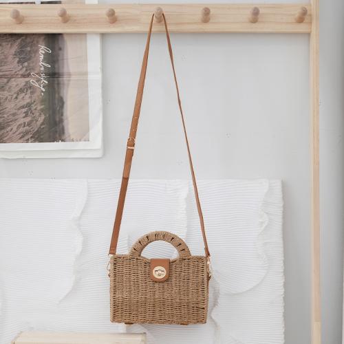 Straw Crossbody Bag New Arrival Pastoral Style Woven Portable Crossbody Bag