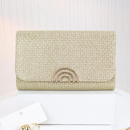 Polyester Easy Matching Clutch Bag gold PC
