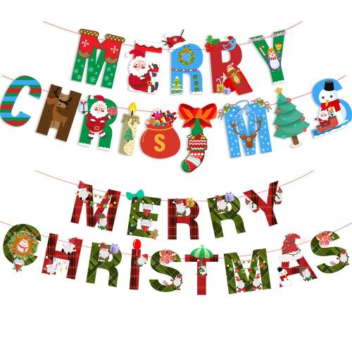 Paper Decorative Flags christmas design PC