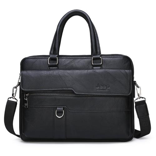 PU Leather Concise Handbag durable & large capacity & attached with hanging strap Solid PC
