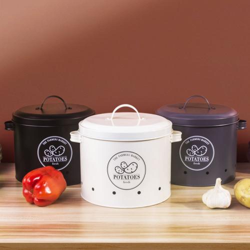 Galvanized Iron Storage Jar three piece & breathable placemat Set