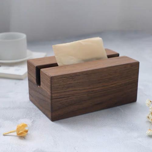 Wooden Tissue Box brown PC