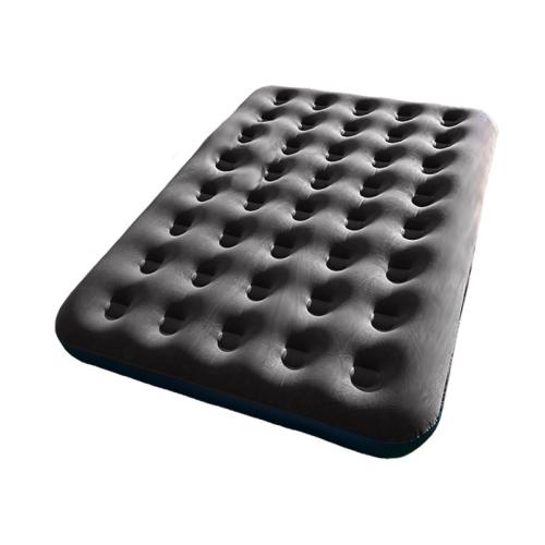Flocado de tela de PVC Colchón de cama inflable, Sólido, negro,  trozo