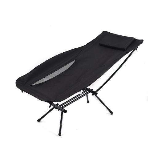 Aleación de aluminio & Oxford Silla plegable al aire libre, negro,  trozo