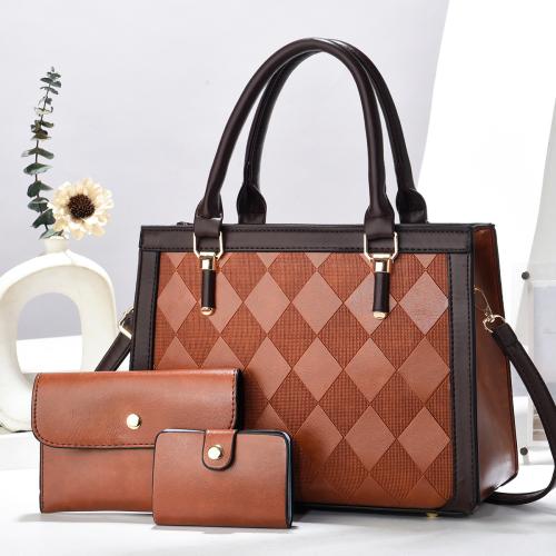 PU Leather Easy Matching Bag Suit large capacity & three piece Set