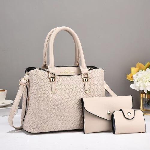 PU Leather Easy Matching Bag Suit large capacity & three piece snakeskin pattern Set