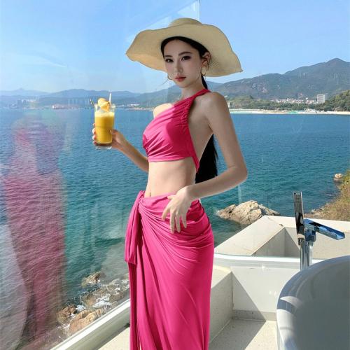 Polyester Slim Two-Piece Dress Set & two piece Set