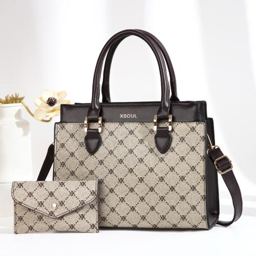 PU Leather Easy Matching Bag Suit large capacity & two piece PVC Set