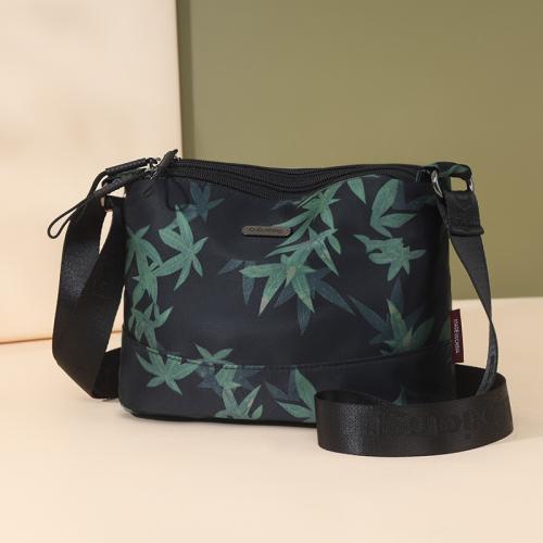 Nylon Easy Matching Crossbody Bag leaf pattern mixed colors PC