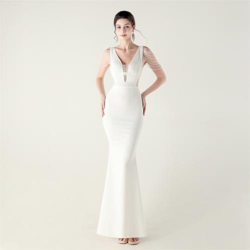 Polyester Slim Long Evening Dress PC