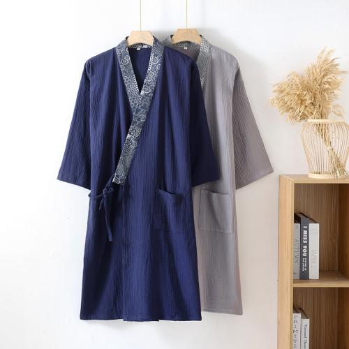 Cotton Men Robe & loose PC