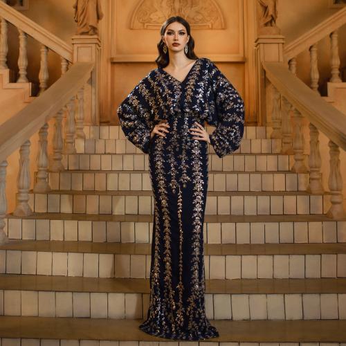 Polyester Mermaid Long Evening Dress Sequin PC