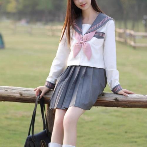Polyester Women Sailor Suit slimming Solid PC