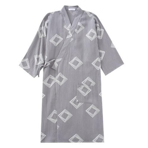 Cotton Men Robe & breathable patchwork PC