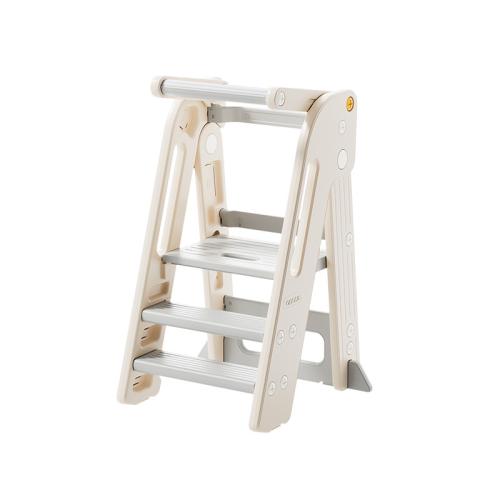 Baby Washing Table Ladder Stool Foldable Children's Foot Stool with Armrest