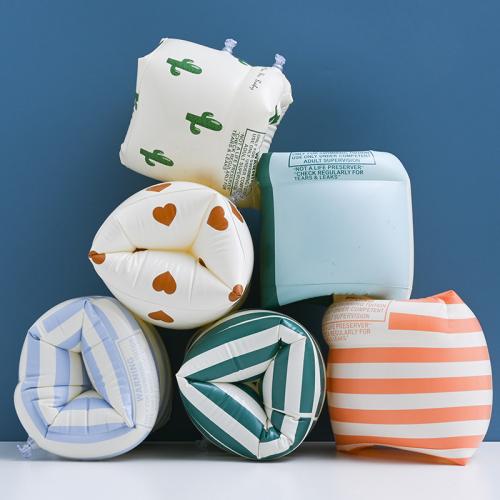 PVC Inflatable Arm floats Circle printed PC