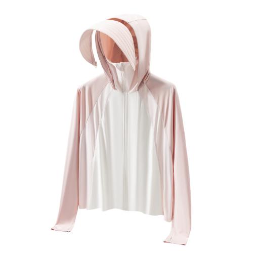 Polyamide & Spandex Quick Dry Women Sun Protection Clothing sun protection & breathable patchwork Solid PC