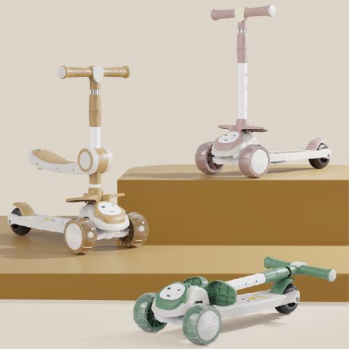 Polypropylene-PP With light & foldable Scooter for children PU Rubber PC
