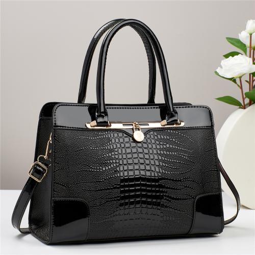 PU Leather Easy Matching Handbag large capacity crocodile grain PC