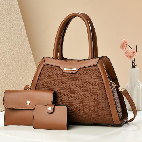 PU Leather Easy Matching Bag Suit large capacity & three piece Set