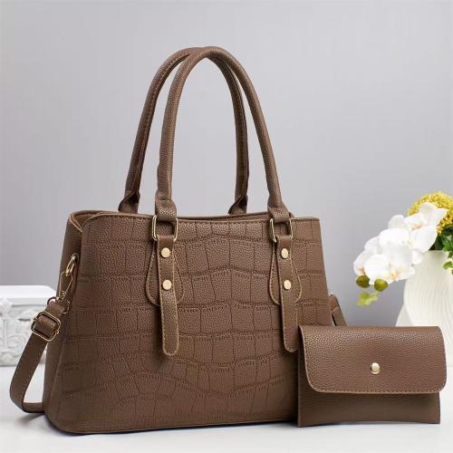 PU Leather Easy Matching Bag Suit large capacity & two piece Set