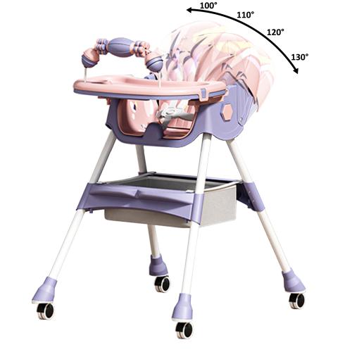 Polypropylene-PP & Steel foldable & Multifunction Child Multifunction Dining Chair PC