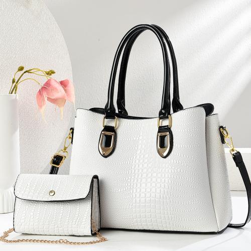 PU Cuir Costume de sac grain de crocodile plus de couleurs pour le choix Ensemble