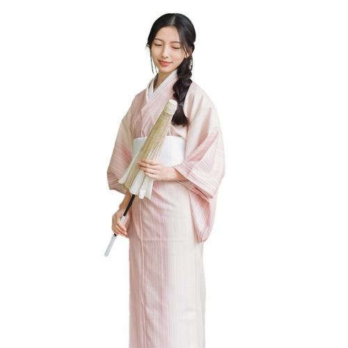 Polyester Sexy Kimono loose pink PC
