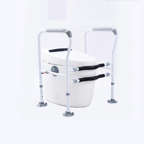 Carbon Steel & Plastic Punch-free & adjustable Toilet Handrail anti-skidding Solid PC