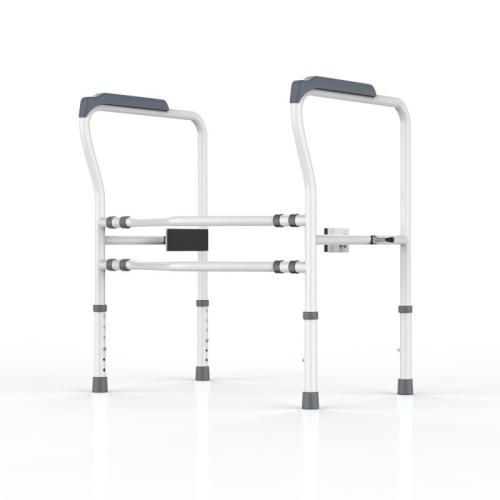 Rubber & Carbon Steel Punch-free & adjustable Toilet Handrail anti-skidding PC