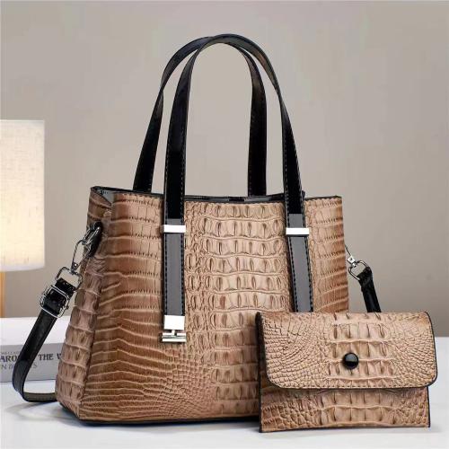 PU Cuir Costume de sac grain de crocodile plus de couleurs pour le choix Ensemble