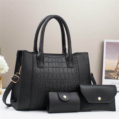 PU Leather Easy Matching Bag Suit large capacity & three piece Set