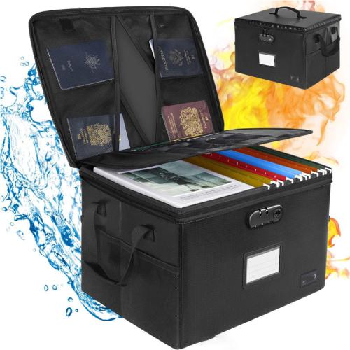 Fireproof and Waterproof Box Document and Id Storage Box Foldableable Flame Retardant Box