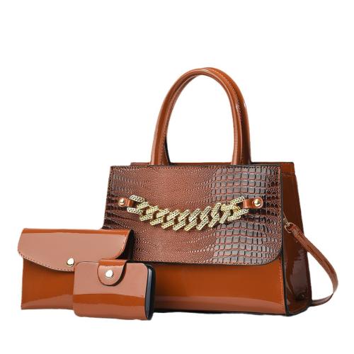 PU Cuir Costume de sac PU Cuir grain de crocodile plus de couleurs pour le choix Ensemble