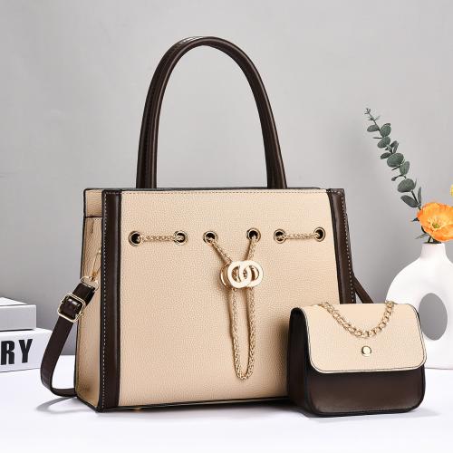 PU Leather Box Bag Bag Suit sewing thread & two piece Set