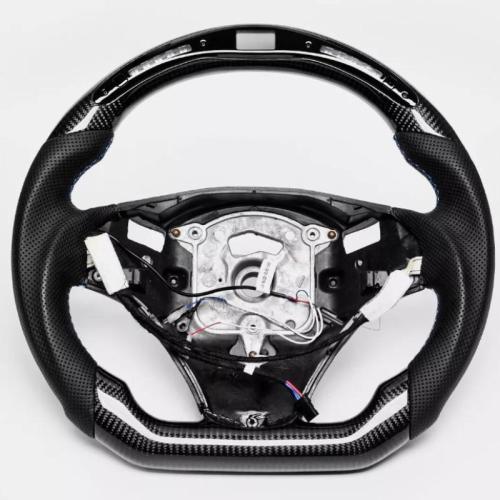 Real carbon fiber LED W/heated Steering Wheel For BMW E90 E91 E92 E93 M3 328i 335i