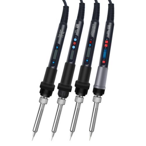 Alloy Iron & Brass & Engineering Plastics Electric Soldering Iron Kit durable plated mixed colors PC