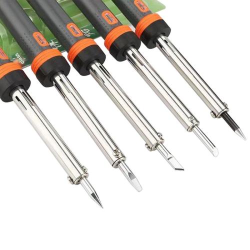 Alloy Iron & Brass & Engineering Plastics Electric Soldering Iron Kit durable plated mixed colors PC