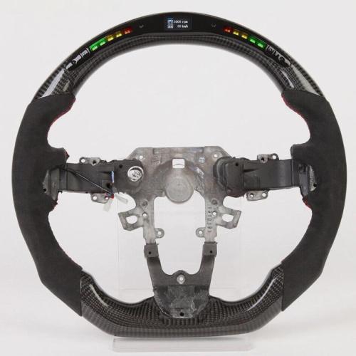 Real Carbon Fiber LED Alcantara Sport Steering Wheel for Mazda 3 Mazda 5 10-15