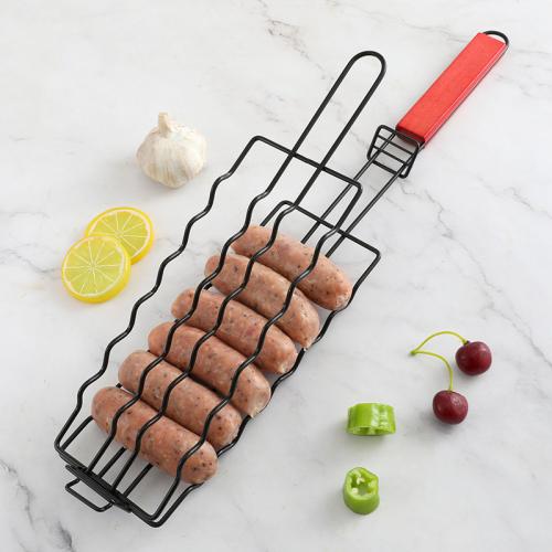 Wood & Iron Barbecue Net Clip portable black PC