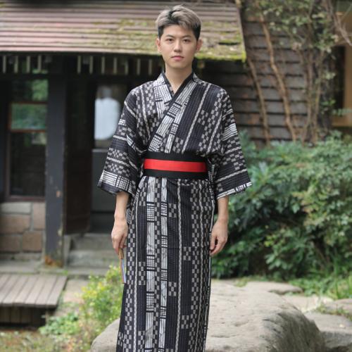 Polyester Men Kimono loose PC