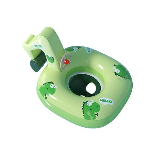 PVC High Buoyancy Air Bag & foldable Children Swimming Ring durable green PC