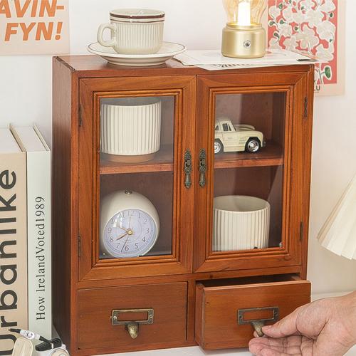 Solid Wood Storage Box brown PC