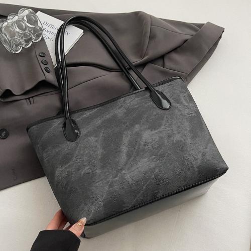 Cloth & PU Leather Shoulder Bag durable & large capacity Solid PC