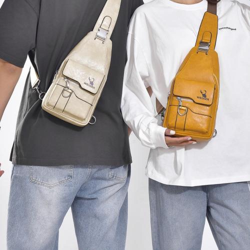 PU Leather Crossbody Bag sewing thread & waterproof PC