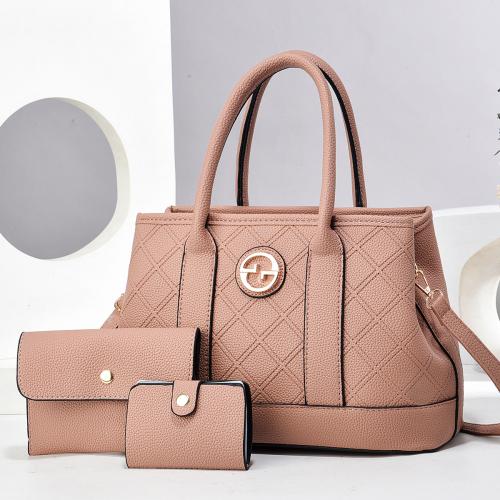 PU Cuir Costume de sac Lichee Grain plus de couleurs pour le choix Ensemble